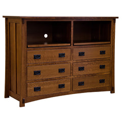 60" Amish Mission 6-Drawer Dresser / TV Stand
