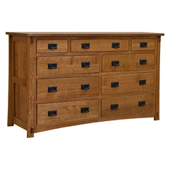 Amish Craftsman 9-Drawer Dresser