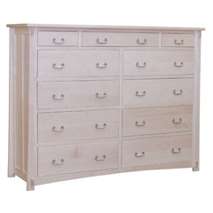 Eleven Drawer Maple Mule Chest Dresser
