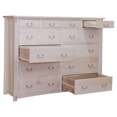 Eleven Drawer Maple Mule Chest Dresser