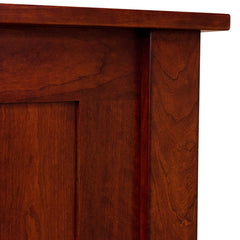 Low Footboard Panel Bed- Cherry Wood