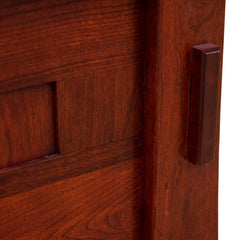 Low Footboard Panel Bed- Cherry Wood