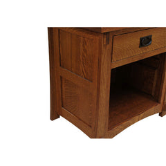 Amish Craftsman One Drawer Nightstand w/ Opening