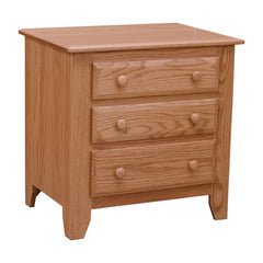 Shaker Three-Drawer Night Stand