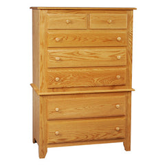 Shaker 6-Drawer Chest on Chest