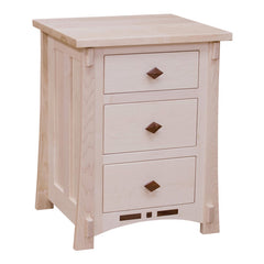 Dutch Maple 3 Drawer Night Stand