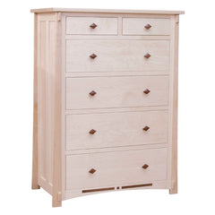 Dutch Maple Six Drawer Chest