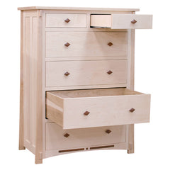 Dutch Maple Six Drawer Chest