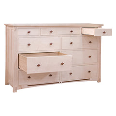 Dutch Maple 9 Drawer Dresser