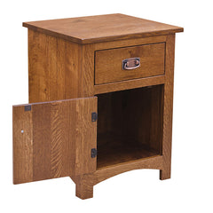 Mission 1 Drawer / 1 Door Night Stand