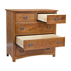 36" Mission 5 Drawer Chest