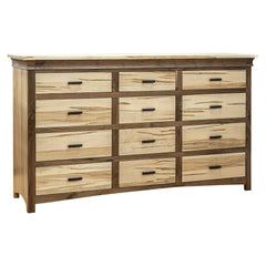 Deluxe Mission 12 Drawer Dresser