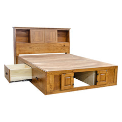 Mission Chest Bed w/ Bookcase Headboard