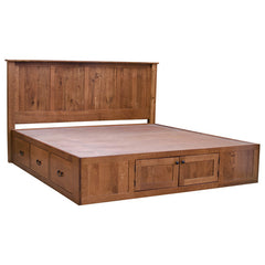 Platform Eastern King Bed w/ Drawers