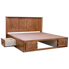 Platform Eastern King Bed w/ Drawers