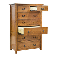39" Amish Mission 7-Drawer Chest