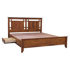 Yancy Cobler Chest Bed - Rustic Cherry