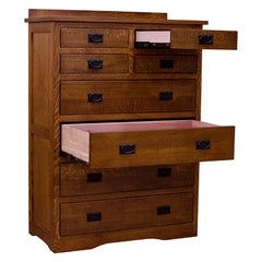 Mission 8 Drawer Chest-Cedar Drawer