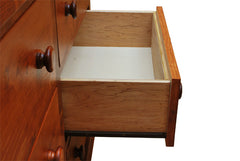 Traditional Poplar 6-Drawer Dresser, Cherry finish