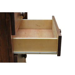 Traditional Poplar 4-Drawer Desk, Medium finish