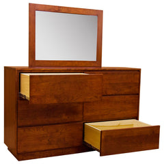60" Amish Contemporary Canterbury Dresser w/Mirror