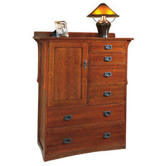 Arts & Crafts Chesser Oak Armoire