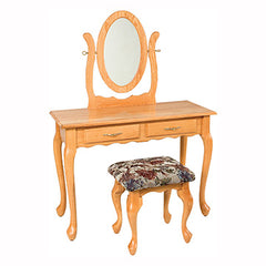 42" Queen Anne 2 Drawer Dressing Table