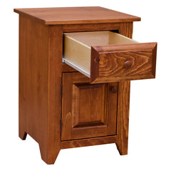 18" Folks One Drawer One Door Pine Night Stand