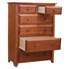 36" Folks Six Drawer Pine Chest