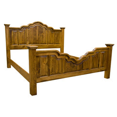 Amish Wavey Cathedral Pine Bed