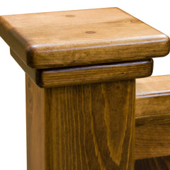 Amish Wavey Cathedral Pine Bed