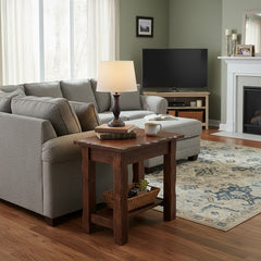 Chair Side Rustic End Table