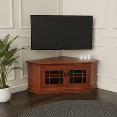 Corner Cherry TV Stand