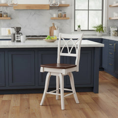 Crisscross X Back 24" Bar Chair