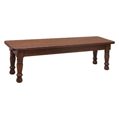 Hand Hewn Traditional Leg Bench