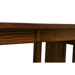 Amish Mission Bungalow Dining Table w/ 4-Leaves