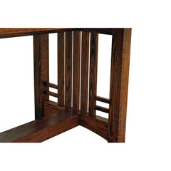 Amish Mission Bungalow Dining Table w/ 4-Leaves