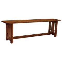 60" Amish Mission Bungalow Bench w/ No Back