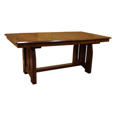 42" x 72" Mission Vale Boat Table w/ Four Leaves