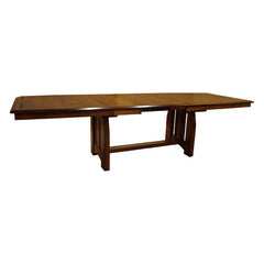 42" x 72" Mission Vale Boat Table w/ Four Leaves