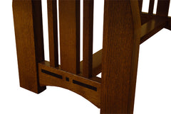 42" x 72" Mission Vale Boat Table w/ Four Leaves