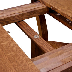 Carlyl Split Base Round Dining Table w/ 6-Leaves