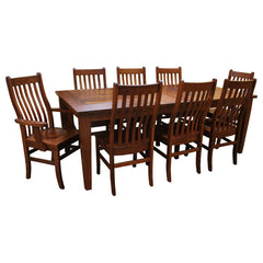 Amish Frontier Dining Set 6 w/ 4-Leaves