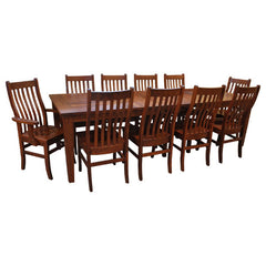 Amish Frontier Dining Set 6 w/ 4-Leaves