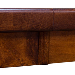 Cutshall Dining table w/ 3 Leaves- Brown Maple