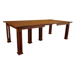 Amish Parker Oak Dining Table w/ Up to 18 Leaves