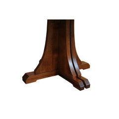 48" Amish Oval Mission Split Table w/ 2-Leaves
