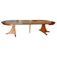 Mission 60" Round Dining Table w/ 6 Leaves