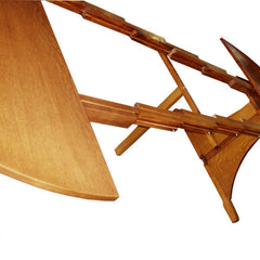 Mission 60" Round Dining Table w/ 6 Leaves