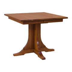 36" x 36" Mission Square Dining Table with leaves